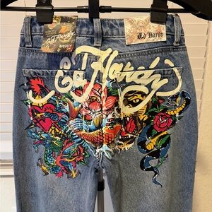 ED HARDY Vibrant Graphic Jeans